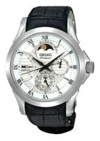 Horlogeband Seiko 5D88-0AA0 / SRX003P1 / 4A072JL Leder Zwart 21mm Horlogeband Seiko 5D88-0AA0 / SRX003P1 / 4A072JL Leder Zwart 21mm