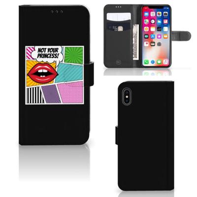 Apple iPhone Xs Max | Wallet Case | met Pasjes | Popart Princess Apple iPhone Xs Max | Wallet Case | met Pasjes | Popart Princess