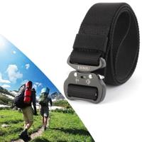 ENNIU 3.8cm breed luchtvaart aluminium gesp Nylon riem verstelbaar Multifunction opleiding riemen (zwart) - thumbnail