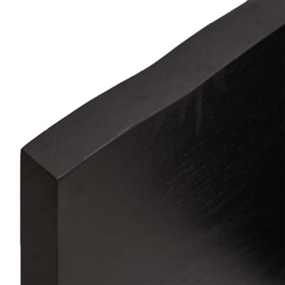 VidaXL Wastafelblad 200x60x(2-4) cm behandeld massief hout donkerbruin VidaXL Wastafelblad 200x60x(2-4) cm behandeld massief hout donkerbruin