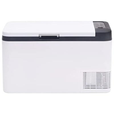 VidaXL Koelbox met handvat 25 l pp & pe zwart en wit VidaXL Koelbox met handvat 25 l pp & pe zwart en wit
