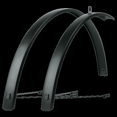 Sks Spatbordset 28 (622) edge al 46mm aluminium zwart