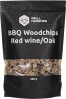Grill Fanatics barbecue rooksnippers rode wijn/eiken 500 gram - thumbnail