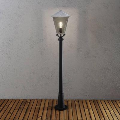 KonstSmide Landelijke tuinlampBenu 128cm zwart met zinkgrijs - 436-320
