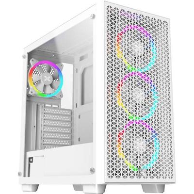 PC-behuizing - XIGMATEK - Gaming G Pro Arctic (wit) - Middelgrote toren - E-ATX-formaat - 4x120 mm LED A-RGB PC-behuizing - XIGMATEK - Gaming G Pro Arctic (wit) - Middelgrote toren - E-ATX-formaat - 4x120 mm LED A-RGB