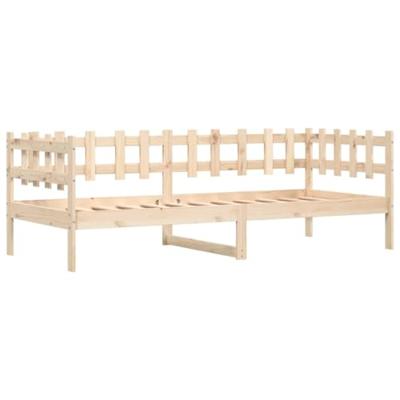 Slaapbank zonder matras 90x200 cm massief grenenhout - thumbnail