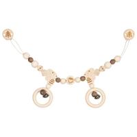 Goki Houten Kinderwagenketting met Clip Eekhoorn - thumbnail
