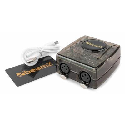 Beamz DMX lightrider USB interface met WiFi Beamz DMX lightrider USB interface met WiFi