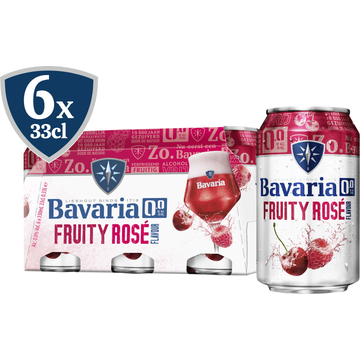 Bavaria 0.0% Fruity Rose 6x330ML bij Jumbo
