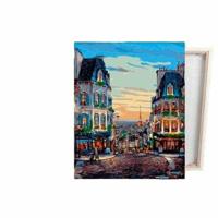 Set voor verven op nummer Alex Bog Quartier Montmatre Paris 40 x 50 cm - thumbnail