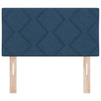Hoofdbord met LED -striplichten Verstelbaar Blauw 180 cm Stof - thumbnail