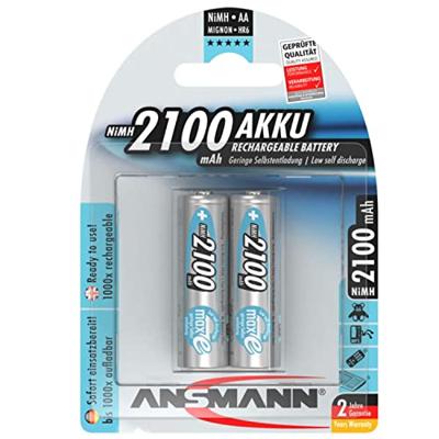 ANSMANN Mignon AA MaxE Type 2100mAh oplaadbare batterij met hoge capaciteit 2x Mignon AA HR6