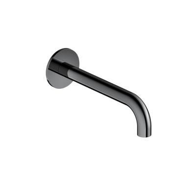 Wastafelkraan Uitloop Hotbath Cobber Rond 18 cm Zwart Chroom