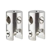 Paulmann 978019 12V-kabelsysteemcomponenten Kabelblok Set van 2 stuks Chroom - thumbnail