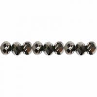 Creativ Company Facet kralen metallic grijs, 100st. - thumbnail