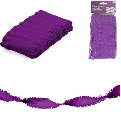 Folat twist slinger crêpepapier paars 6 meter | 24 stuks