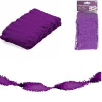 Folat twist slinger crêpepapier paars 6 meter | 24 stuks - thumbnail