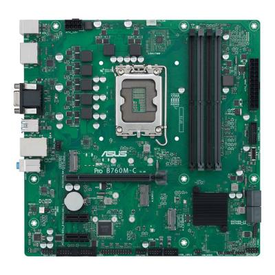 Asustek Computer PRO B760M-C-CSM Moederbord Socket Intel LGA 1700 Vormfactor Micro-ATX Moederbord chipset Intel® B760