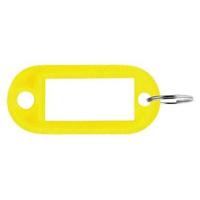 Sleutellabel Pavo kunststof geel 100 stuks - thumbnail