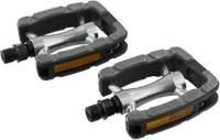 Simson Pedalen set elegant comfort 9/16 inch grijs/zwart - thumbnail