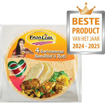 Faja Lobi Sandhia's Roti 4 Stuks 280 g bij Jumbo Faja Lobi Sandhia's Roti 4 Stuks 280 g bij Jumbo