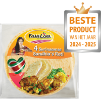 Faja Lobi Sandhia&apos;s Roti 4 Stuks 280 g bij Jumbo - thumbnail