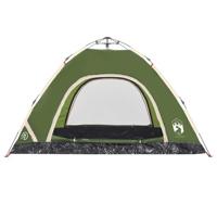 Tent 4-persoons snelontgrendeling groen - thumbnail