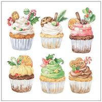 Ambiente servetten 33cm sweet christmas - thumbnail
