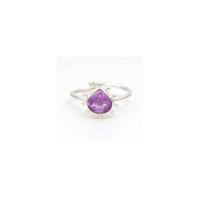 Zilveren Ring Amethist - thumbnail