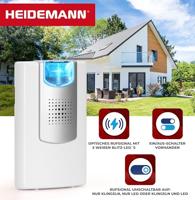 Draadloze deurbel Complete set Heidemann 70824 HX Flashlight - thumbnail