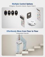 ECOVACS Dweil- en zuigrobot Blauw, Wit - thumbnail