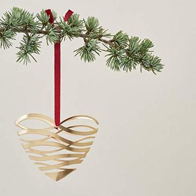 Stelton Tangle Ornament Hart messing 14 cm