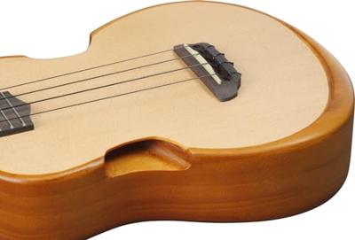Ibanez AUT10 Open Pore Natural tenor ukelele met gigbag - thumbnail
