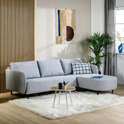 BASE 3-zits Loungebank 'Qui' Links/Rechts, 240cm, kleur Grijs