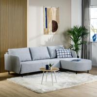 BASE 3-zits Loungebank 'Qui' Links/Rechts, 240cm, kleur Grijs - thumbnail
