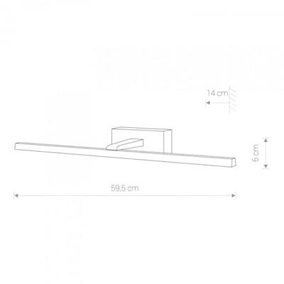 Lyora Led spiegellampVan Gogh 59,5cm wit - 10291