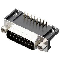 encitech DRB-15M-TBG-110 2103-2100-02 D-sub male connector 90 ° Aantal polen: 15 Soldeerpennen 1 stuk(s) Tray - thumbnail