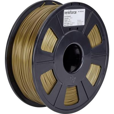 Renkforce RF-4511216 Filament PLA kunststof 1.75 mm 1000 g Goud 1 stuk(s) Renkforce RF-4511216 Filament PLA kunststof 1.75 mm 1000 g Goud 1 stuk(s)