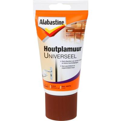 Alabastine houtplamuur universeel - tube 400 g - gebroken wit
