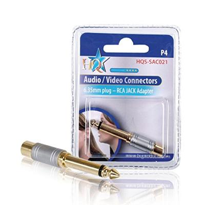 Jack naar female tulp converter hoge kwaliteit verguld