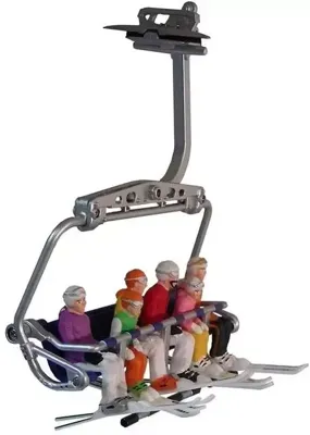 Figuren zittend ski's 6 stuks - Jaegerndorfer