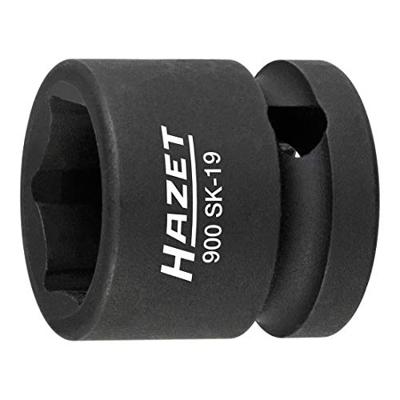 HAZET Krachtdopsleutel 900SK-19 · 1/2 inch (12,5 mm) vierkant hol · Buiten-zeskant-tractieprofiel · SW 19 mm