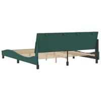 Bedframe zonder matras 180x200 cm fluweel donkergroen - thumbnail