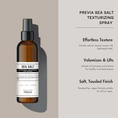 Previa Natural Haircare Style and Finish Sea Salt Spray 200ml