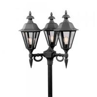 Lantaarnlamp Pallas 3-lichts 63cm matzwart exclusief paal 528-750 - thumbnail