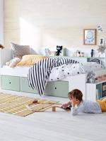 Kinderbed met opbergruimte BASEO grijsblauw - thumbnail