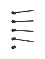 Hotbath &MORE set van 4 rails RARH50 ROUND 50 cm met separate schakelaar en inbouw element Tuscan Bronze (RARH50-4TB) - thumbnail