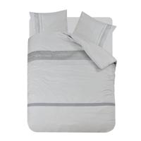 Fancy Embroidery Aurora - Grijs Dekbedovertrek 1-persoons (140 x 200/220 cm + 1 kussensloop) Dekbedovertrek - thumbnail