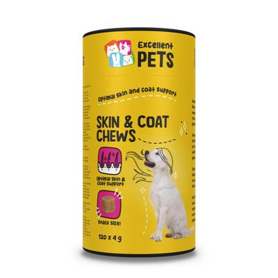 Excellent Pets Skin and Coat Chews - 120 stuks