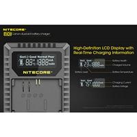 Nitecore UCN3 Pro Compacte dubbele lader voor Canon LP E6 (N) met USB zwart - thumbnail